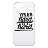Hard werken spelen zo hard essentieel Case-Mate iPhone case (Achterkant)