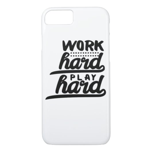 Hard werken spelen zo hard essentieel Case-Mate iPhone case (Achterkant)