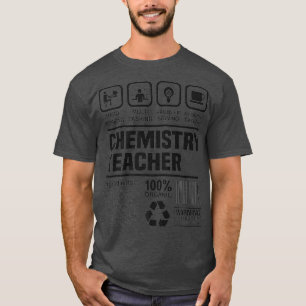 Hard werken vereist cafeïne grappige chemie t-shirt
