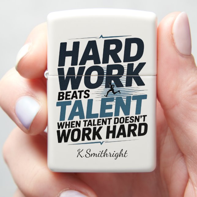 Hard werken verslaat talentloper (In Hand)