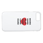 Hard werken, zo hard spelen, zo hard liefhebben Case-Mate iPhone case (Achterkant (Horizontaal))