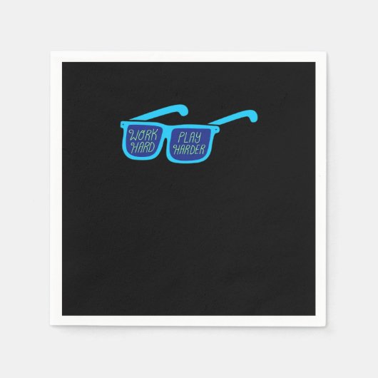 Hard werken, zo hard werken, zo hard werken servet (Voorkant)