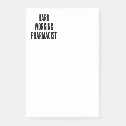 Hard werkende apotheker post-it® notes (Voorkant)