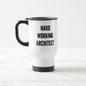 Hard werkende architect reisbeker (Links)