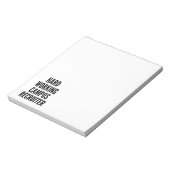 Hard-werkende Campus Recruiter Notitieblok (Gedraaid)