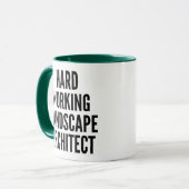 Hard werkende landschapsarchitect mok (Voorkant links)