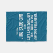 Hard Work Pays Off Dreams Come True Funny Quotes  Fleece Deken (Voorkant (Horizontaal))