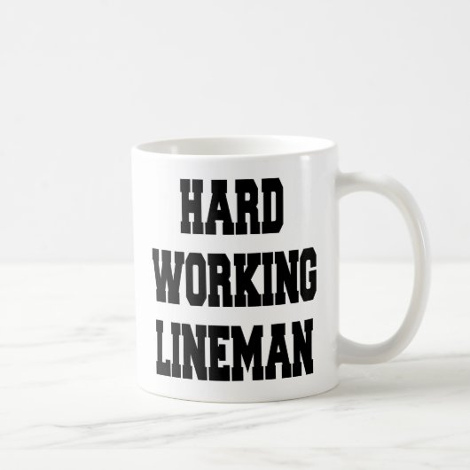 Hard Working Lineman Koffiemok (Rechts)