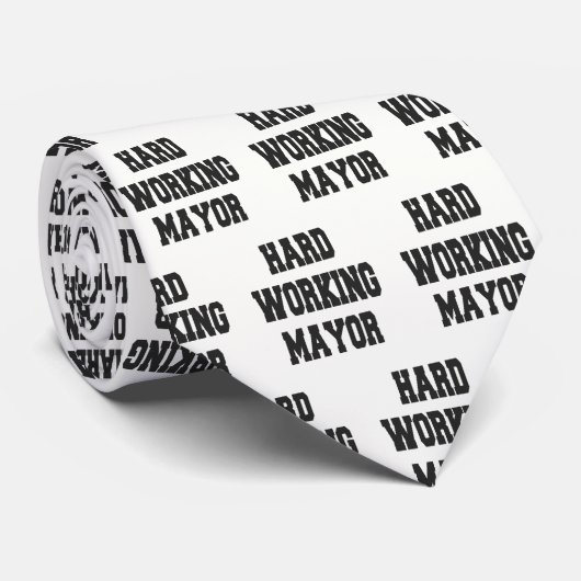 Hard Working Mayor Stropdas (Opgerold)