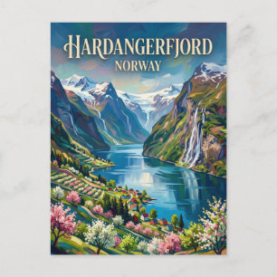 Hardangerfjord Noorwegen Briefkaart
