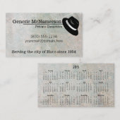 Hardboiled gritty visitekaartje w/ 2015 kalender (Voorkant / Achterkant)