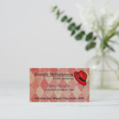 Hardboiled gritty visitekaartje w/ 2015 kalender (Staand voorkant)