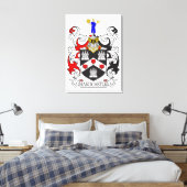 Hardcastle Coat of Arms I Canvas Afdruk (Insitu (Slaapkamer))