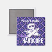 Hardcore bakkersmagneet (alleen vierkant) magneet (Voorkant / Achterkant)