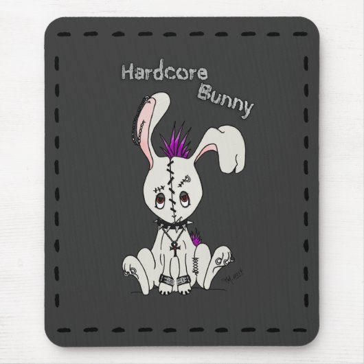 Hardcore Bunny Muismat (Voorkant)