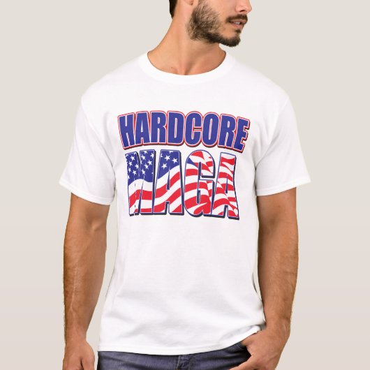 Hardcore MAGA T-shirt (Voorkant)