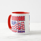 Hardcore Maga Trump 2024 Mok (Voorkant links)