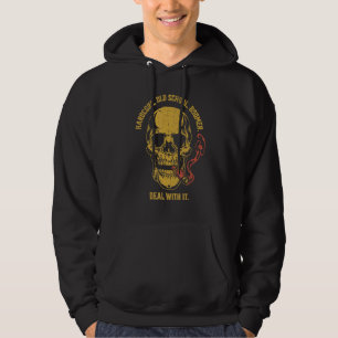 Hardcore Oude School Boomer Krijg de Pest Skull 2 Hoodie