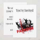 Hardcore Parkour Grunge City Kaart (Voorkant / Achterkant)