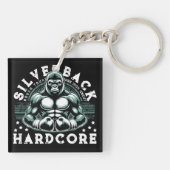 HARDCORE SILVERBACK GORILLA SLEUTELHANGER (Achterkant)