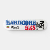 HARDCORE SK8 Skateboard, 7¾" Deck Skateboard (Horizontaal)