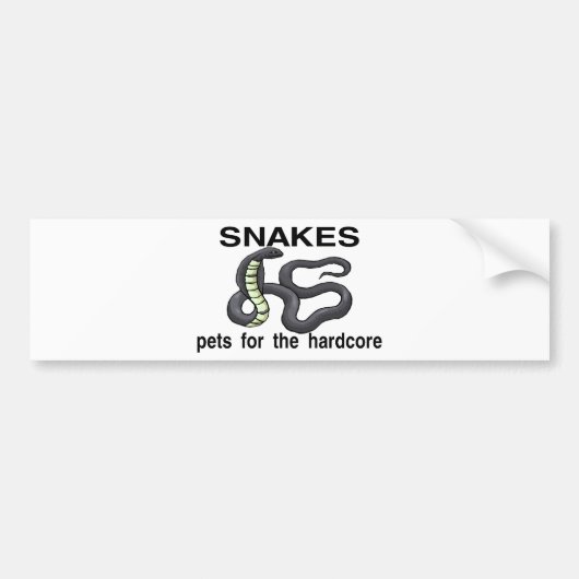Hardcore Snakes Bumpersticker (Voorkant)