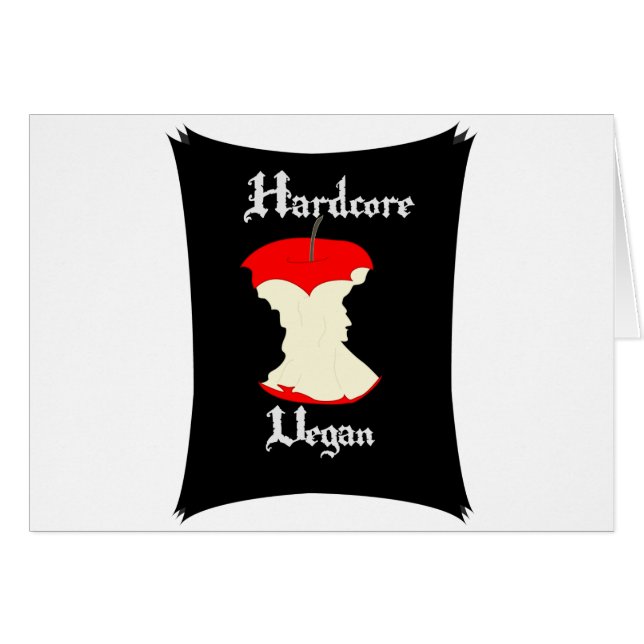Hardcore Vegan Apple Design (Voorkant Horizontaal)