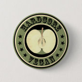 Hardcore Vegan Ronde Button 5,7 Cm (Voorkant)