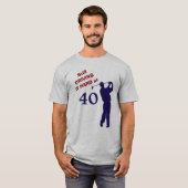 Harde aandrijving bij 40 Golf T-shirt (Voorkant volledig)