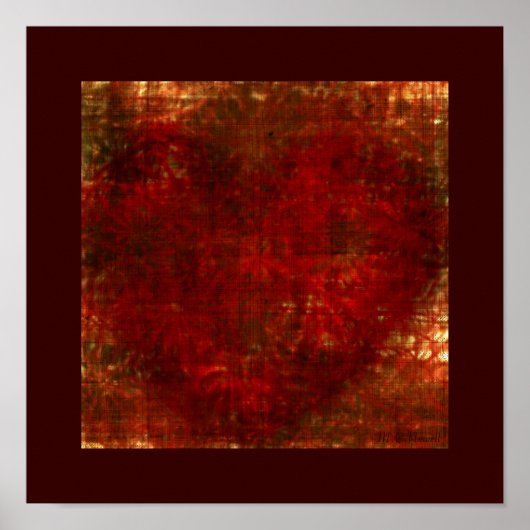 Harde afdrukken op schoot (12x12) poster (Voorkant)