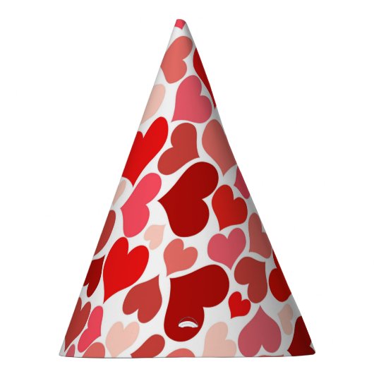 Harde afdrukken Rood en Roze Feesthoedjes (Rechts)