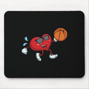 Harde Basketball Valentijnsdag Cool V-Day Pajama Muismat