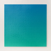 Harde blauwe groene gradiënt Puzzle Legpuzzel (Horizontaal)