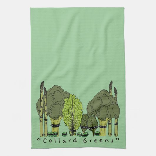 Harde Core Collard Greens Theedoek (Verticaal)