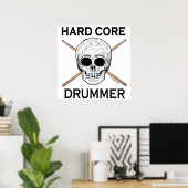 Harde-core drummer poster (Thuiskantoor)