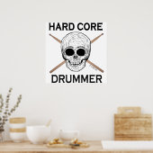 Harde-core drummer poster (Keuken)