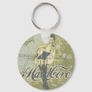 Harde-core-Girl-T-shirts en cadeautjes Sleutelhanger