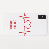 Harde EKG-aangepaste naam en telefoongesprekken Case-Mate iPhone Case (Achterkant (horizontaal))