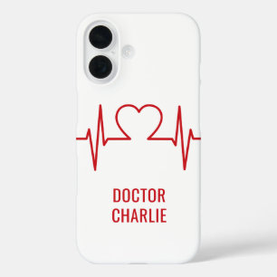 Harde EKG-aangepaste naam en telefoongesprekken iPhone 16 Hoesje