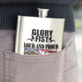 Harde en trotse fles heupfles (Voorbeeld)