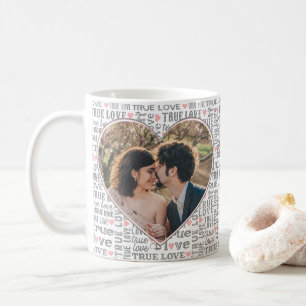Harde foto Valentijnse van ware liefde of bruiloft Koffiemok
