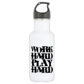 Harde game werken waterfles  (Voorkant)