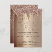 Harde glitter Strijdt Roos Moederdag Tea Party Kaart (Voorkant / Achterkant)