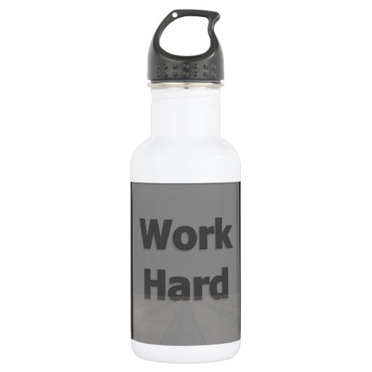 Harde het werk waterfles (Voorkant)