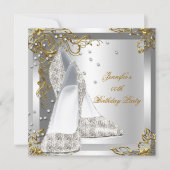 Harde hiel Silver Gold-feestdag Kaart (Voorkant)