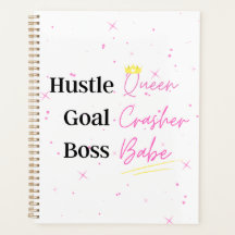 Harde Hoesje Planner: "Hustle Queen"