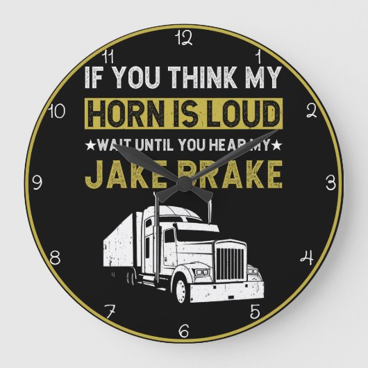 Harde hoorn Jake Brake Trucker Grote Klok (Voorkant)