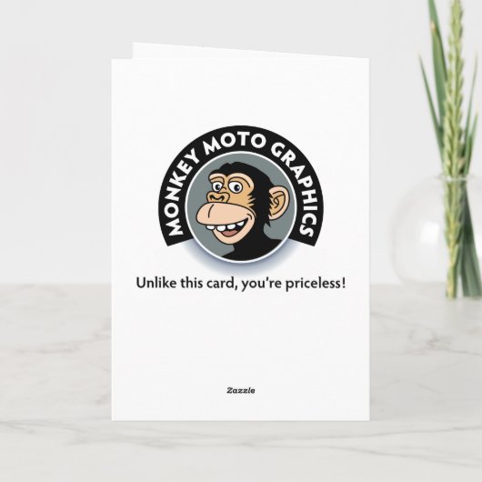 Harde hoorzitting pap Birthday Kaart (Achterkant)