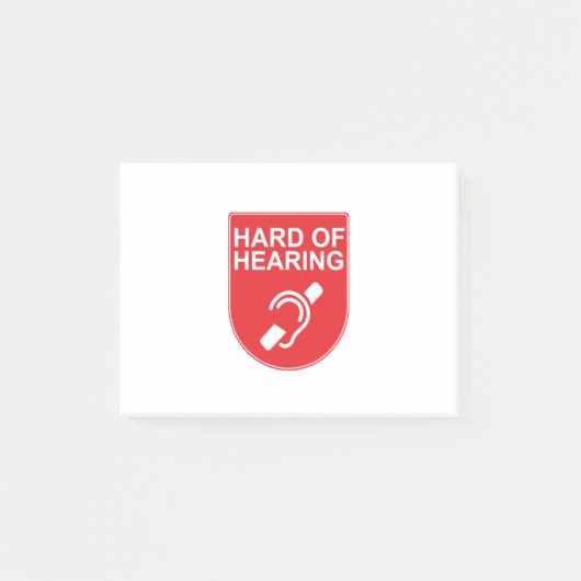 Harde hoorzitting post-it® notes (Voorkant)