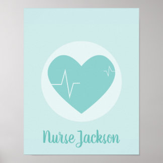 Harde kunst voor medisch hart poster